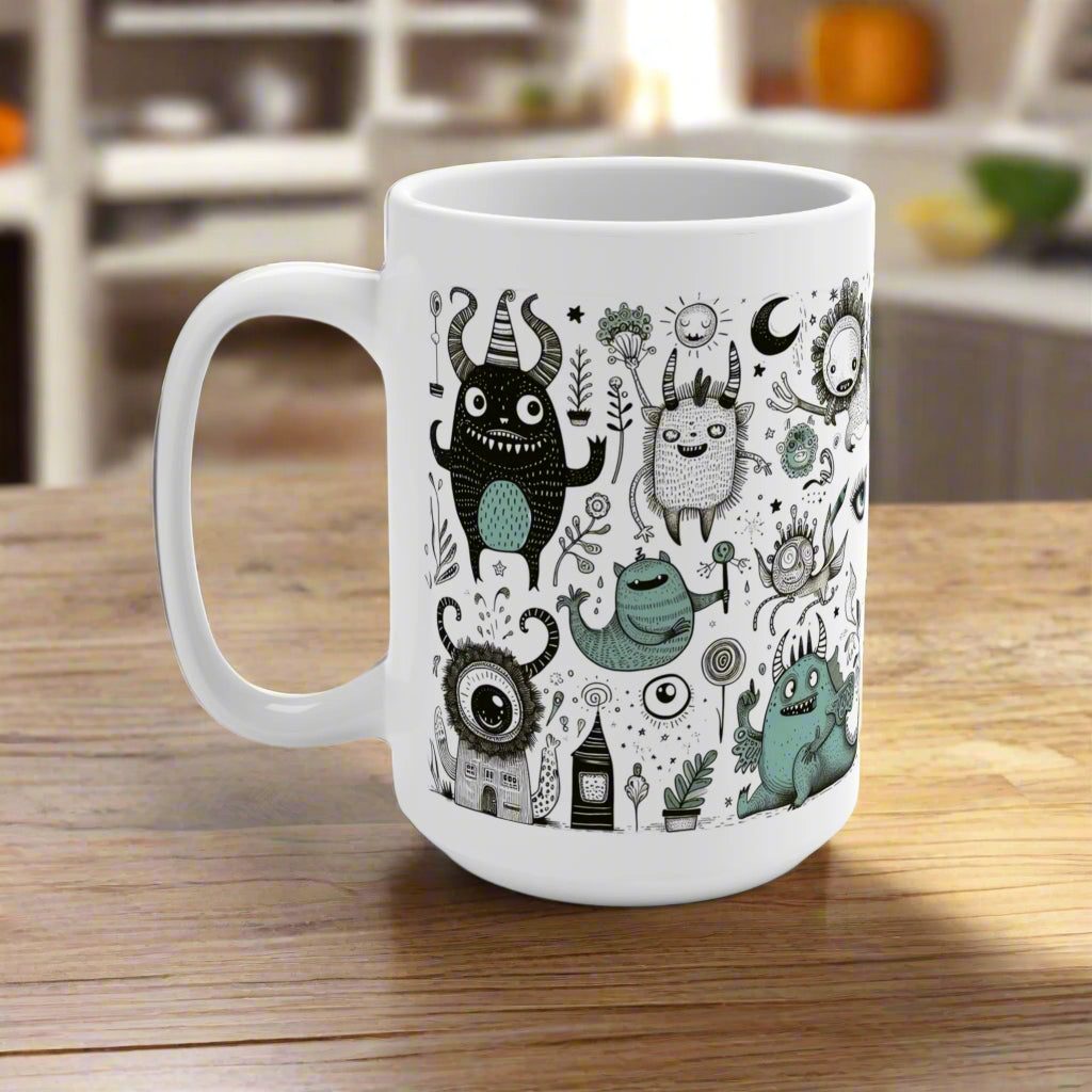 Monster Jam™ Mug – Hypnotic Eyes, Spooky Vibes & Halloween Magic 15oz