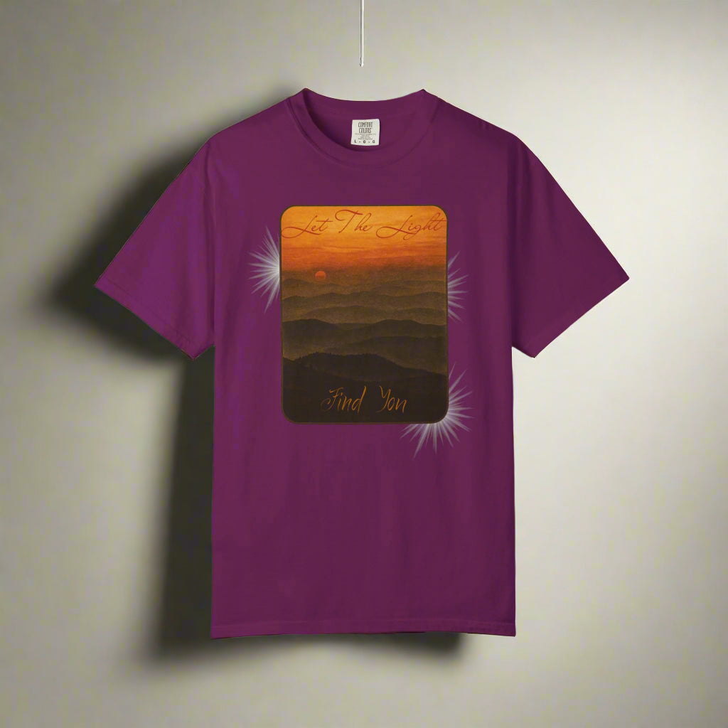 Let the Light Find You – Sunset Graphic Comfort Colors® T-Shirt