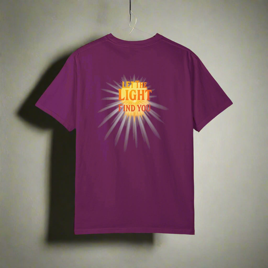 Let the Light Find You – Sunset Graphic Comfort Colors® T-Shirt