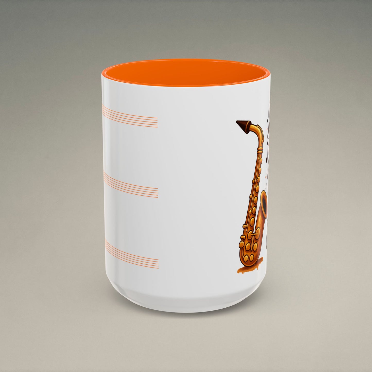 Sax Makes Me Smile, So Does The Coffee ā Funny Saxophone Mug for Jazz Lovers & Musicians