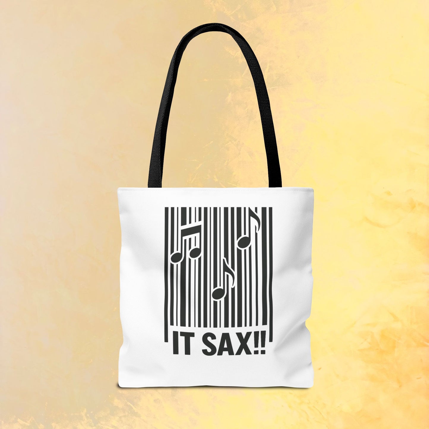Funny Saxophone Tote Bag - Music Lover Gift, Perfect for Musicians, Jazz Lovers, Concerts, Festival Essentials, Eco-Friendly