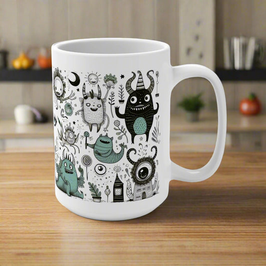 Monster Jam™ Mug – Hypnotic Eyes, Spooky Vibes & Halloween Magic 15oz