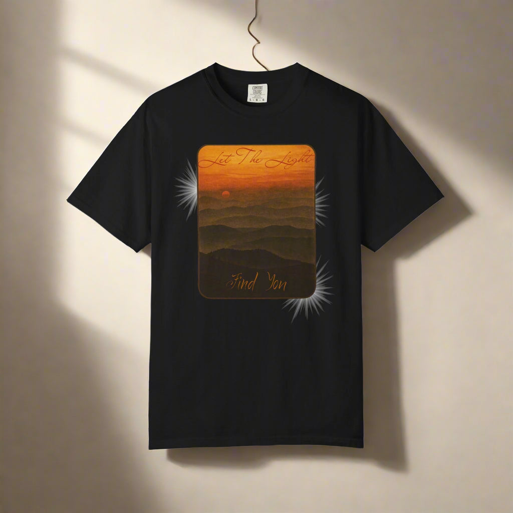 Let the Light Find You – Sunset Graphic Comfort Colors® T-Shirt