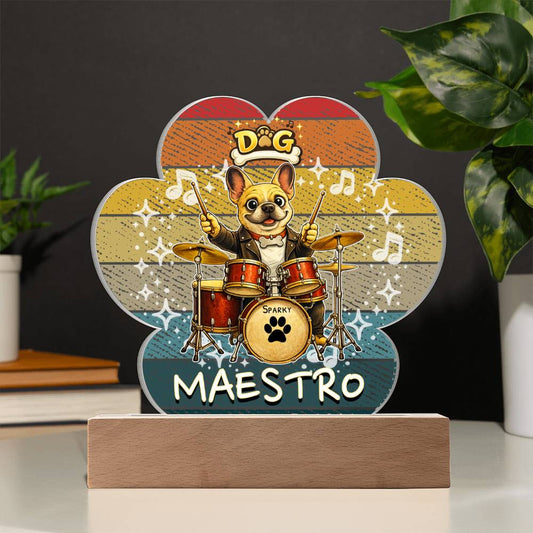 Dog Maestro – French Bulldog Drummer