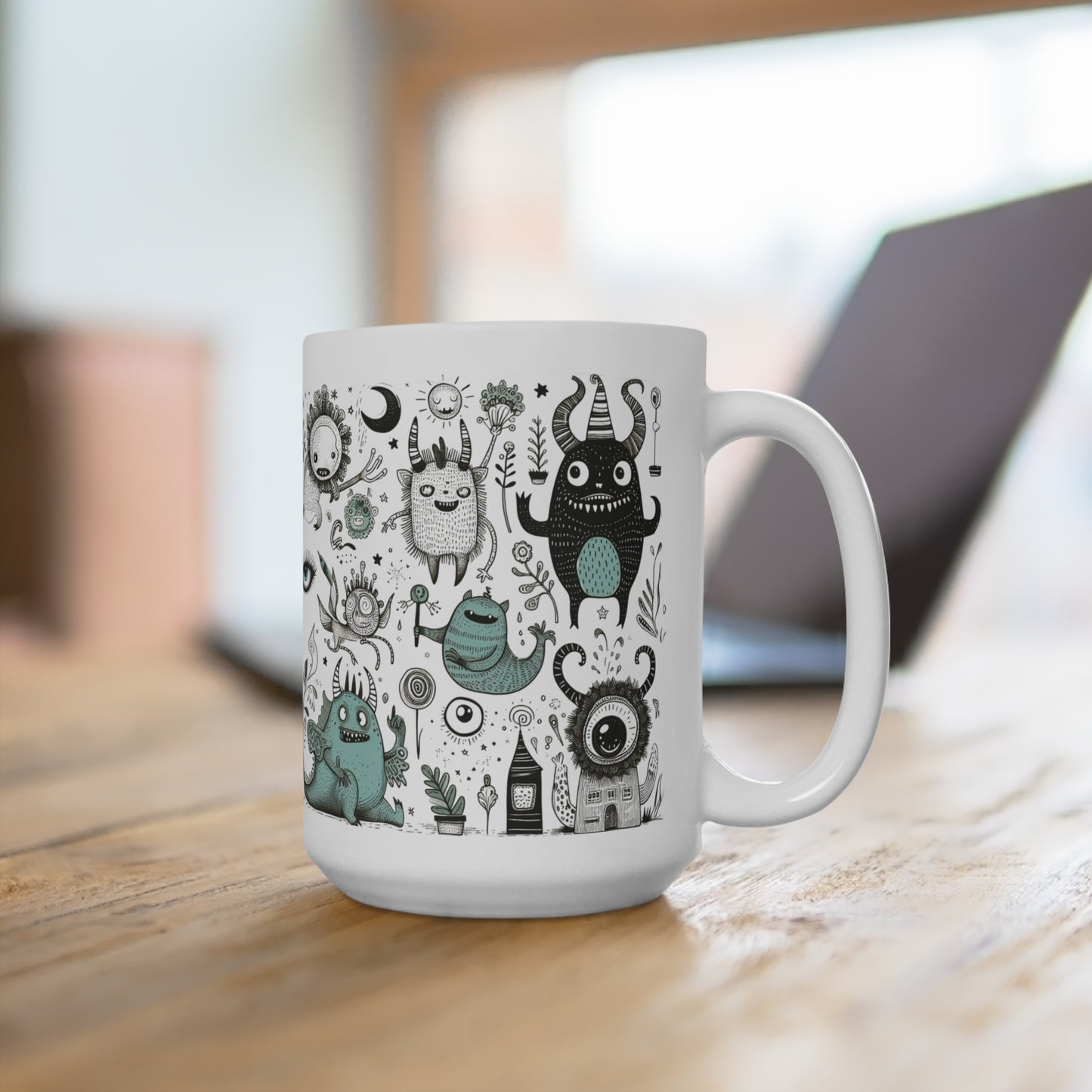 Monster Jam™ Mug – Hypnotic Eyes, Spooky Vibes & Halloween Magic 15oz