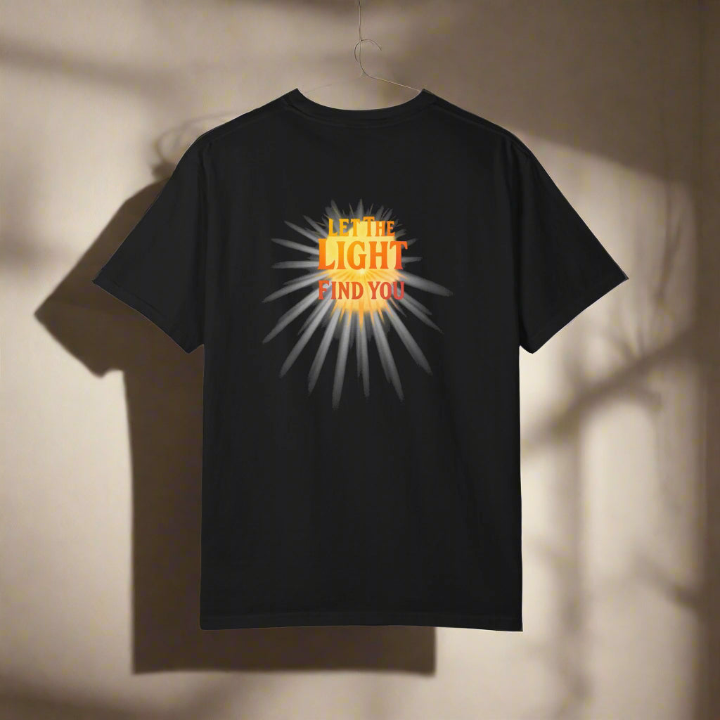 Let the Light Find You – Sunset Graphic Comfort Colors® T-Shirt