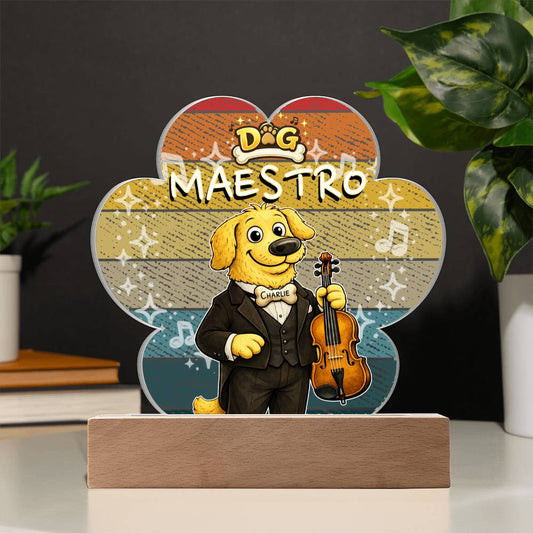 Dog Maestro – Golden Retriever Violinist