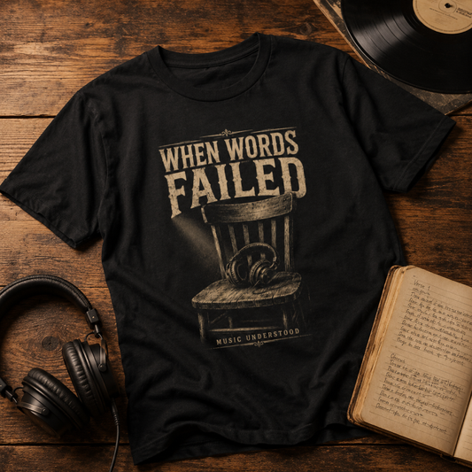When Words Failed Music Lover T-Shirt