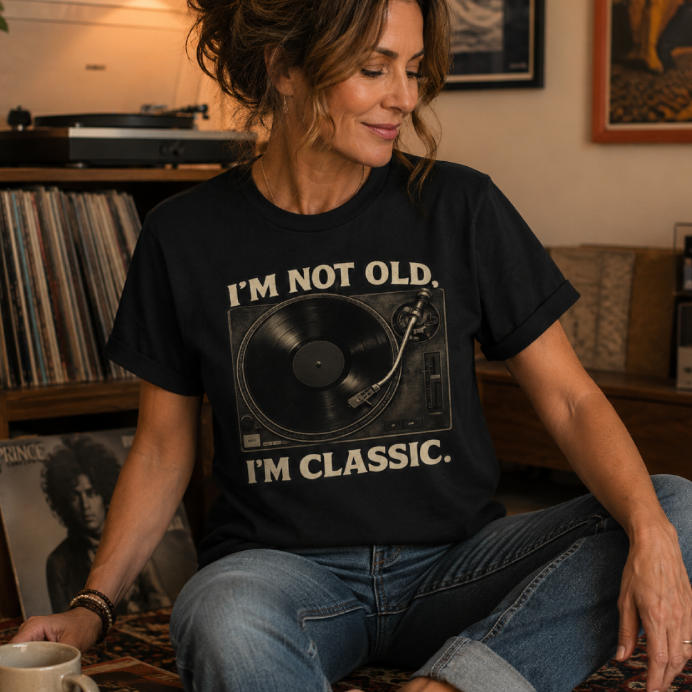 I'm Not Old I'm Classic Vintage Vinyl Record T-Shirt