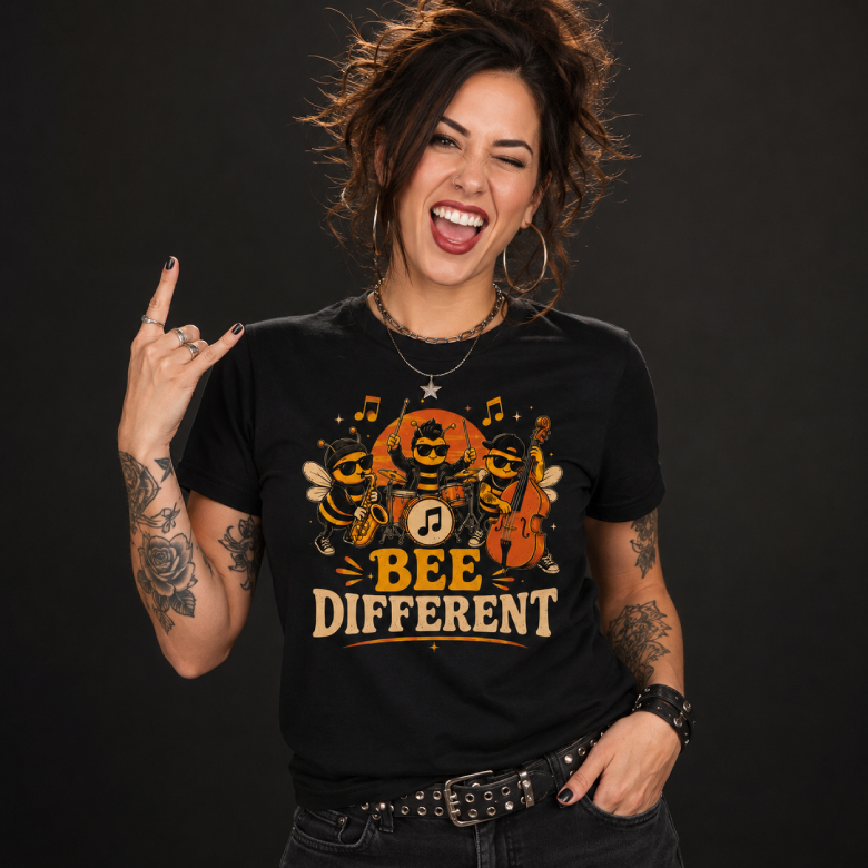 Bee Different Music Lover T-Shirt