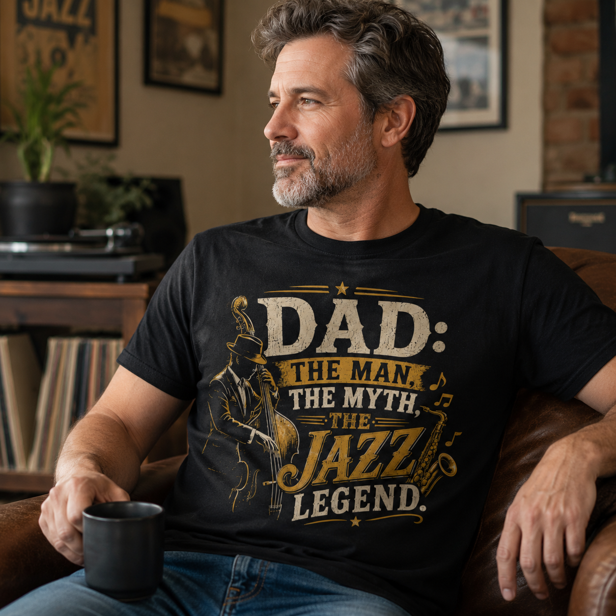 Dad: The Man The Myth The Jazz Legend T-Shirt