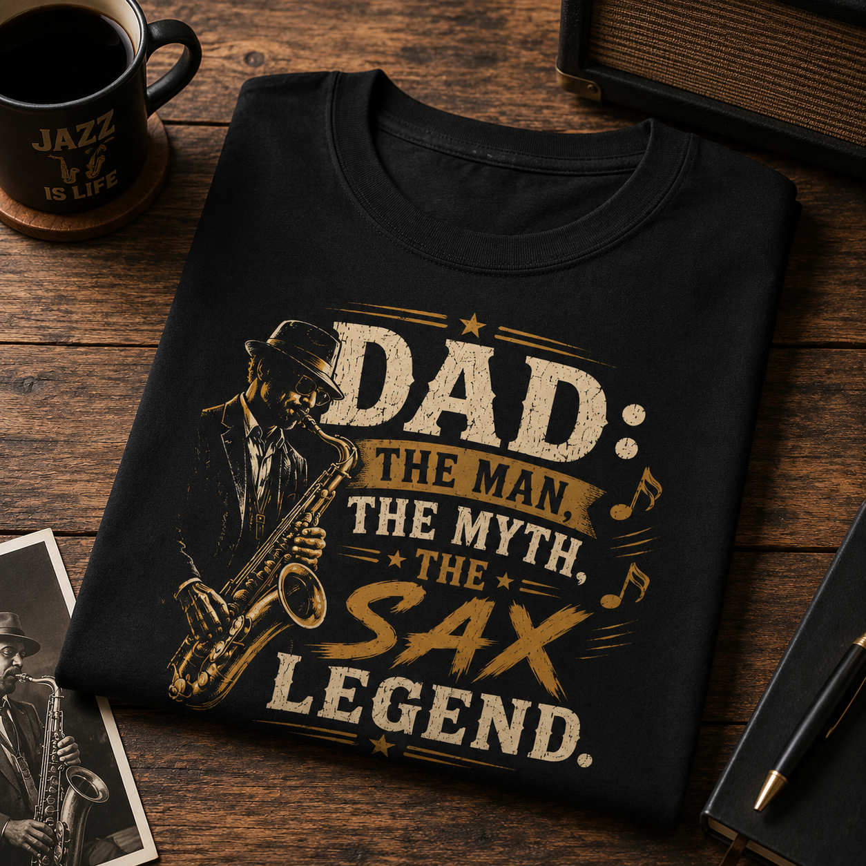 Dad: The Man The Myth The Sax Legend T-Shirt