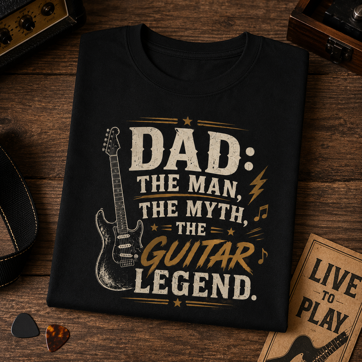 Dad: The Man The Myth The Guitar Legend T-Shirt