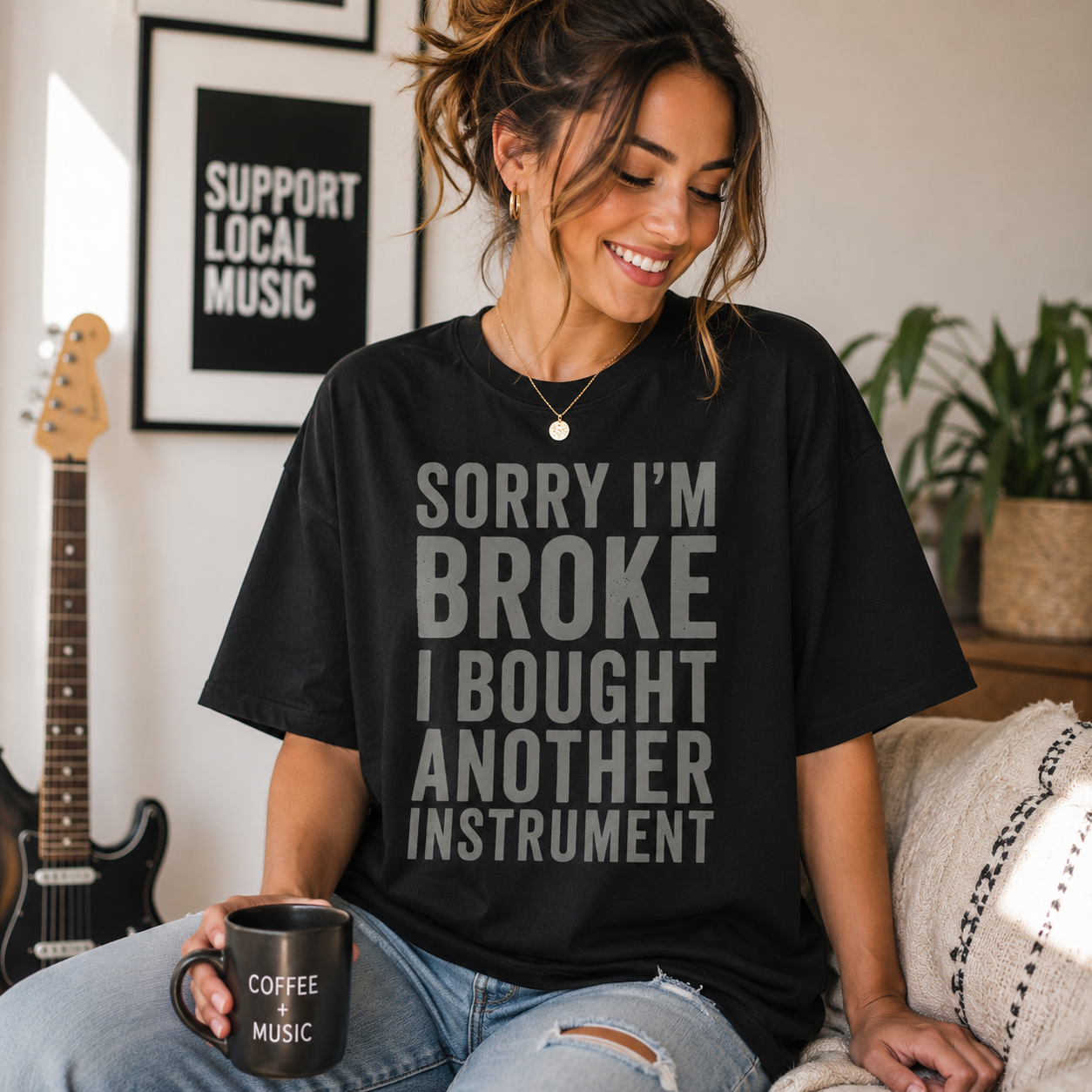 Sorry I’m Broke I Bought Another Instrument T-Shirt