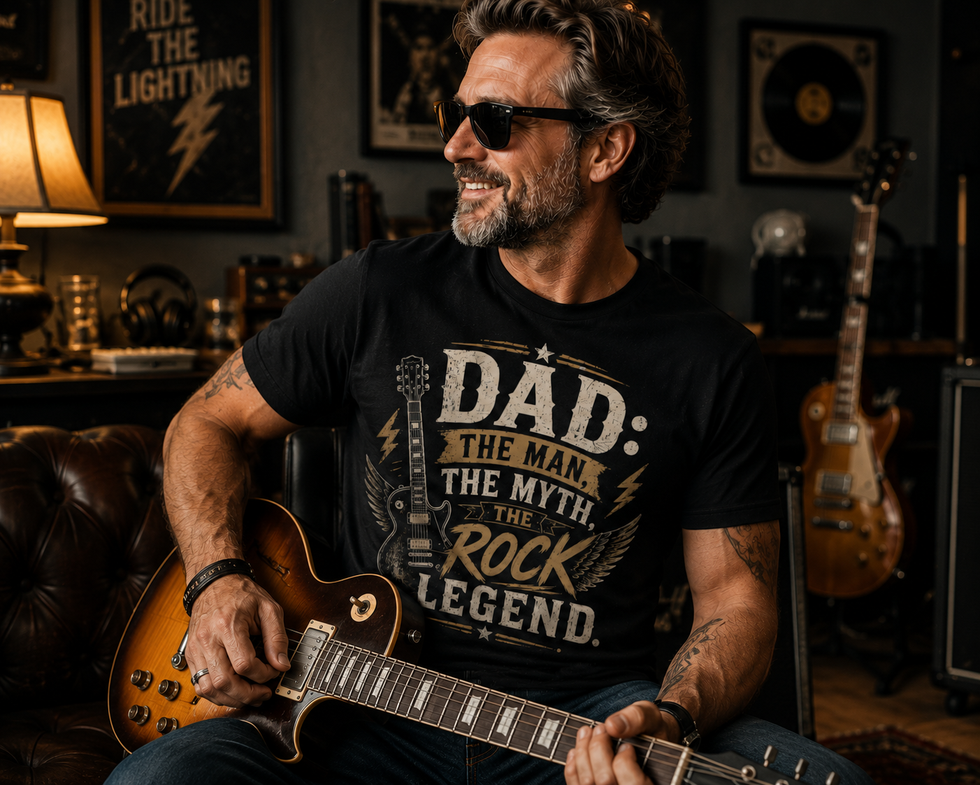 Dad: The Man The Myth The Rock Legend T-Shirt
