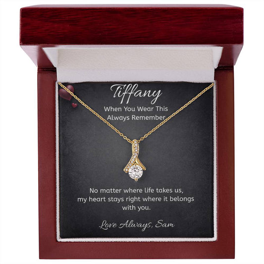 Personalized Message Card – Necklace – Luxury Box – Always With You