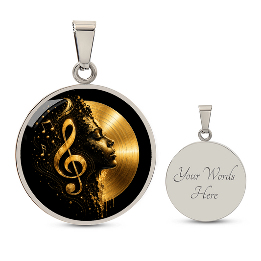 Golden Soul of Music Necklace
