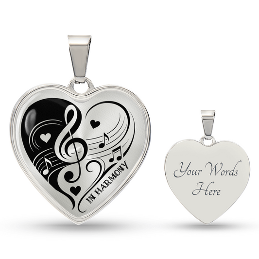 Harmony of Hearts Music Necklace – Gift for Music Lovers