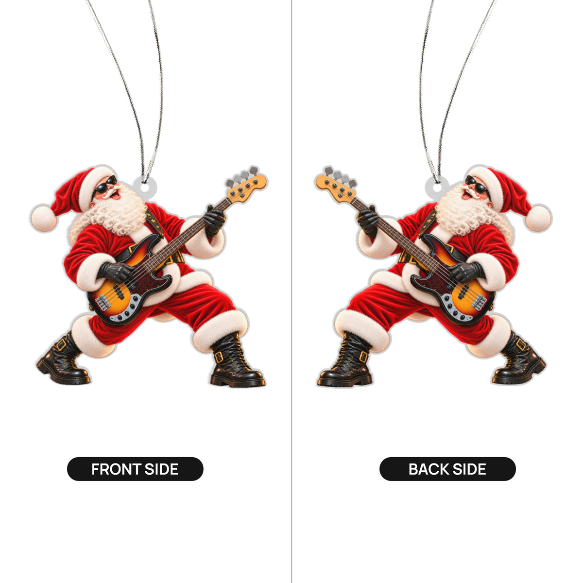 Bass Guitar Santa
