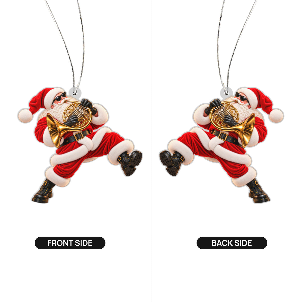 French Horn Santa