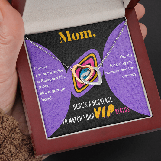 Mom VIP Status Necklace – Funny Music Mother’s Day Gift