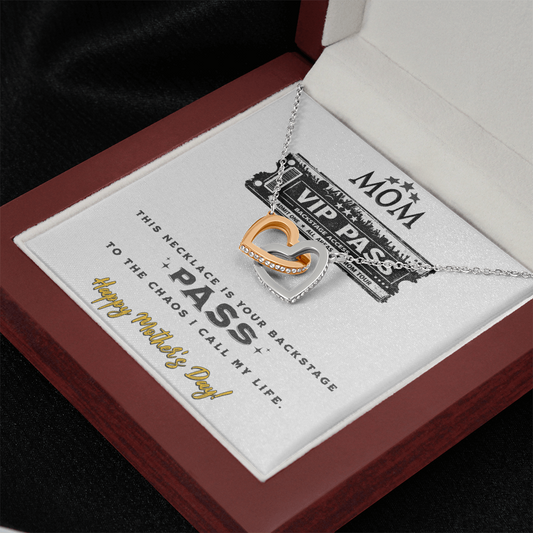 Mom VIP Backstage Pass Necklace – Mother’s Day Gift