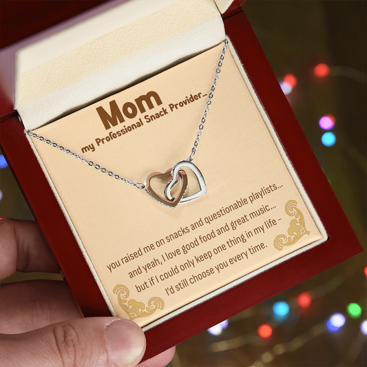 Mom Professional Snack Provider Necklace – Funny & Heartfelt Gift