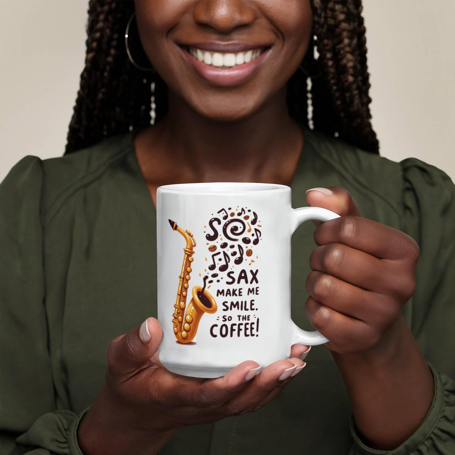 Mug For Sax Lovers Who Brew Joy