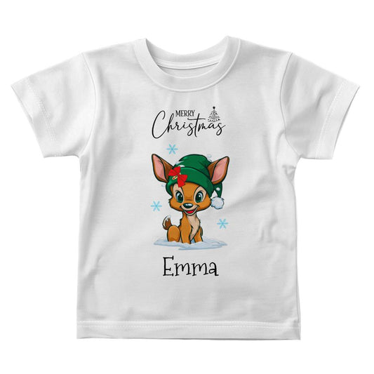 Little Reindeer Buddy Personalized Baby Jersey Tee