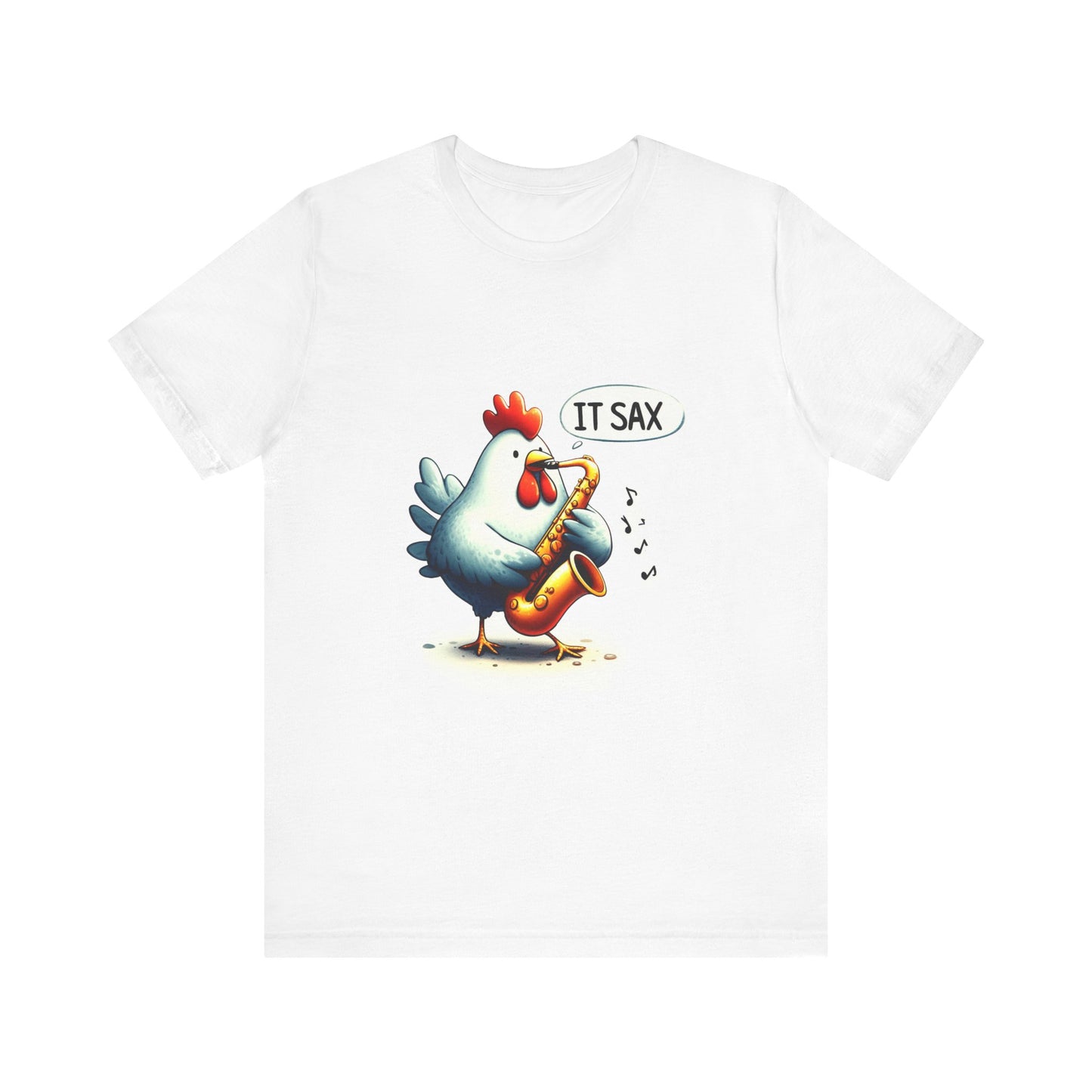 "It Sax" Funny Chicken Saxophone T-Shirt