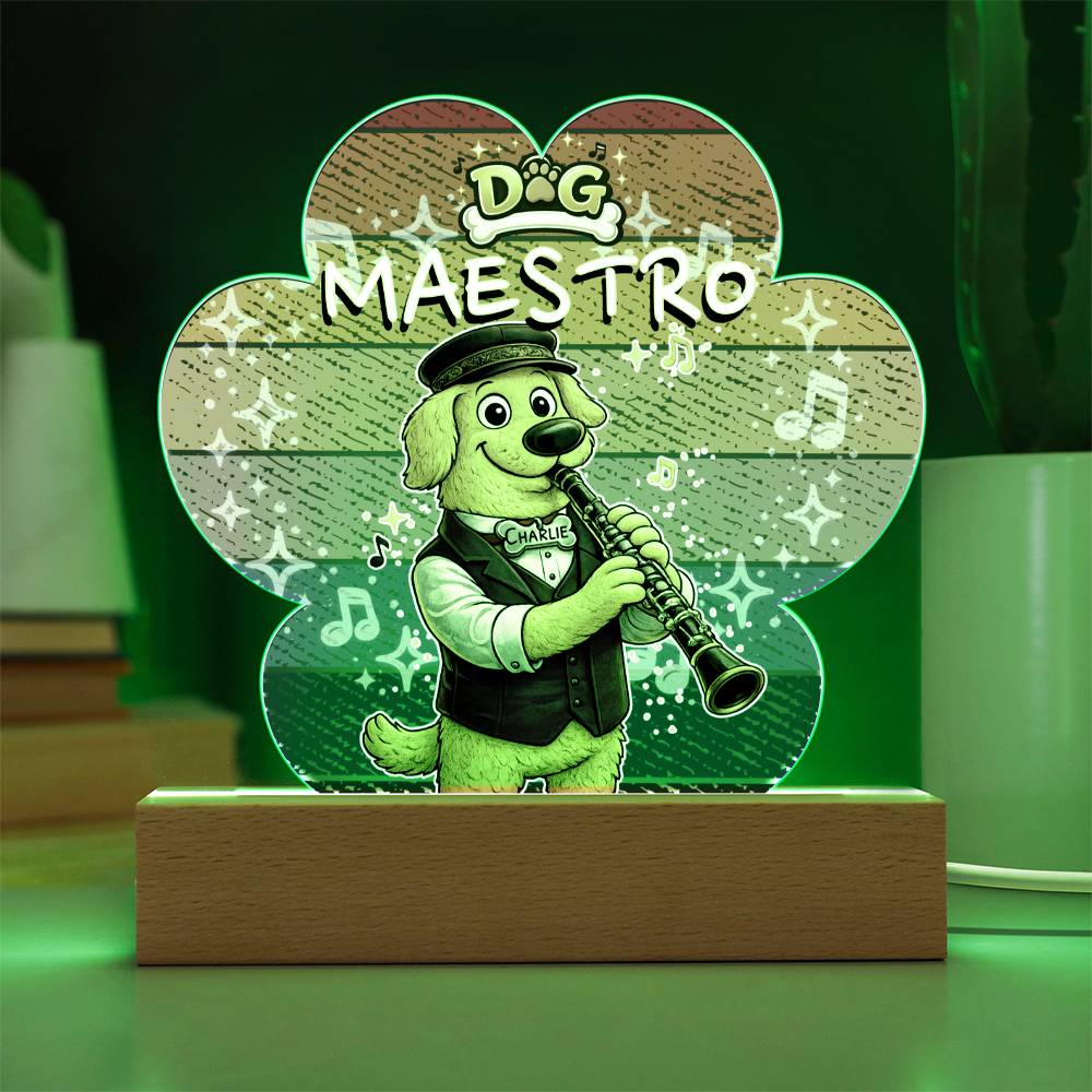 Dog Maestro – Golden Retriever Clarinetist