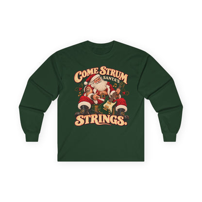 Come Strum Santa’s Strings | Christmas Long Sleeve Tee