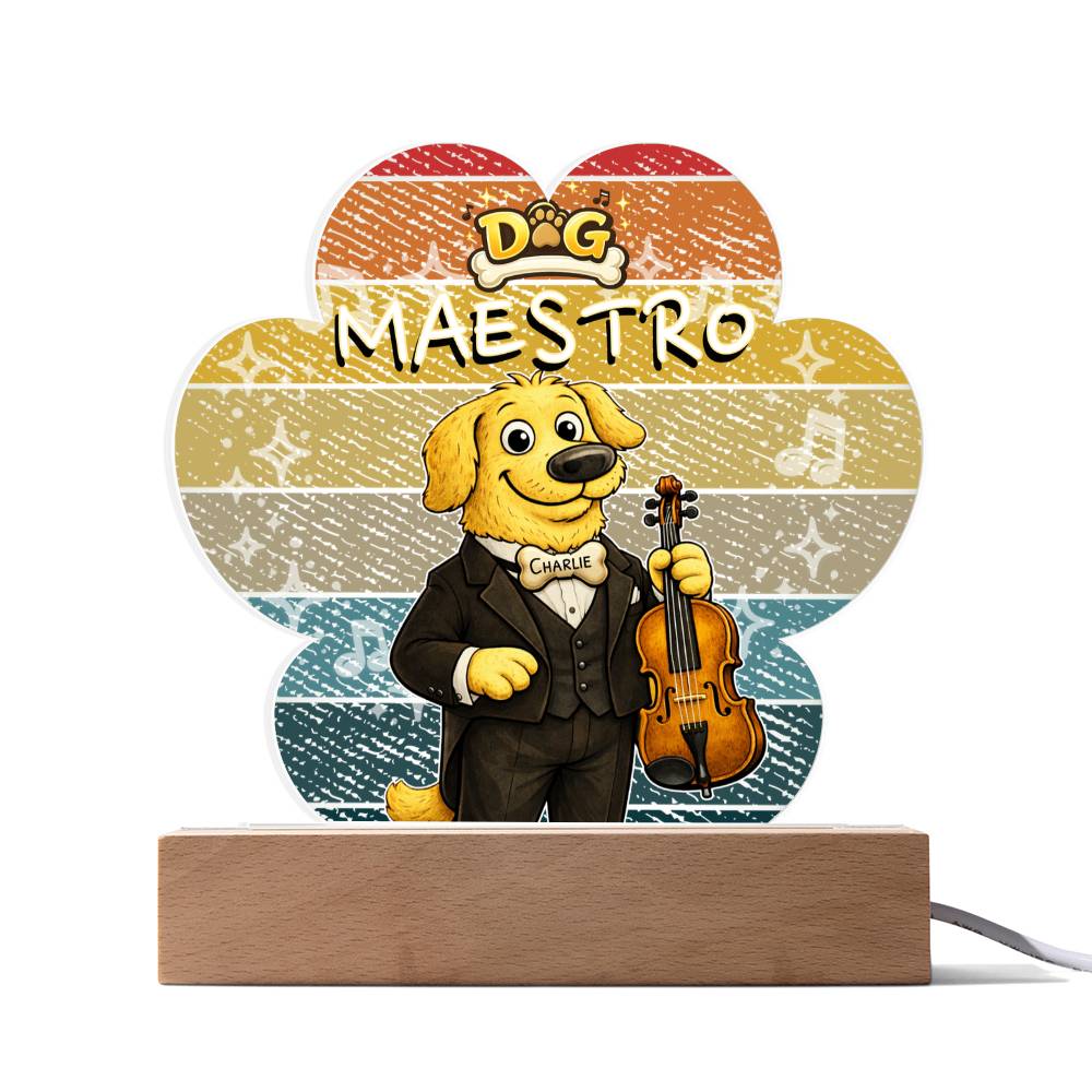 Dog Maestro – Golden Retriever Violinist