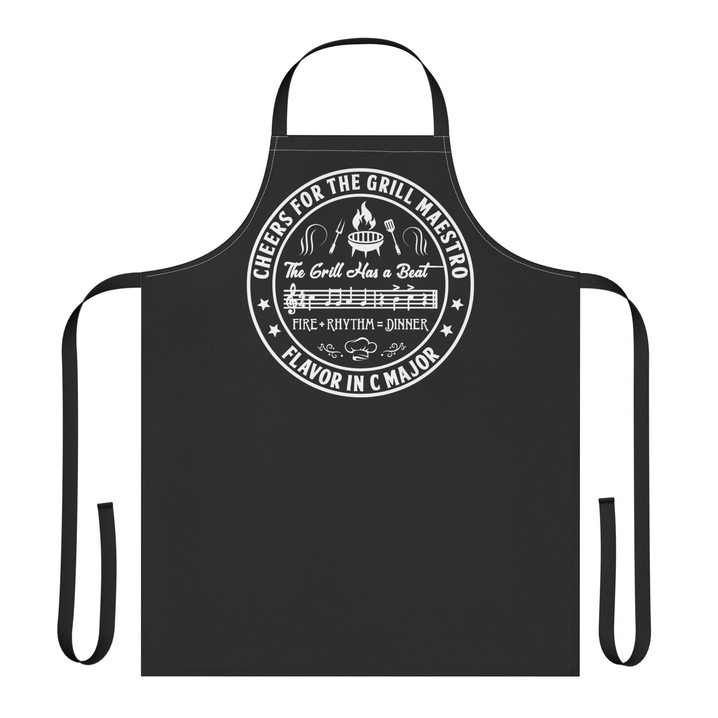 Grill Maestro Apron – “The Grill Has a Beat” BBQ Chef Apron