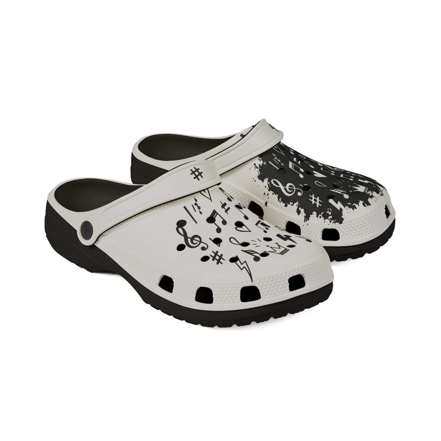 Music Notes All-Over Print EVA Clogs