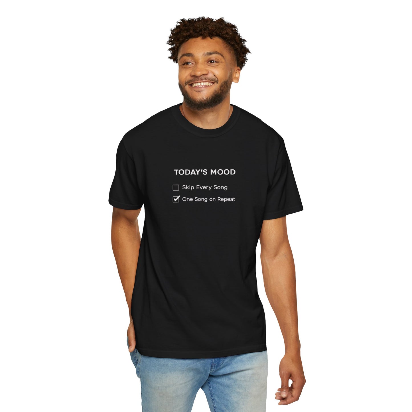 Today’s Mood One Song on Repeat Two-Sided T-Shirt