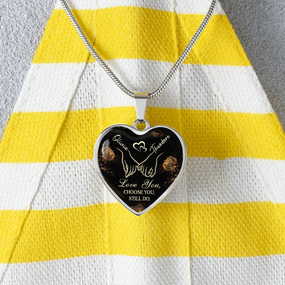 Two Names, One Heart – Custom Name Heart Necklace