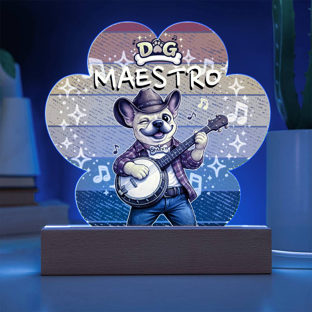 Dog Maestro – French Bulldog Banjoist