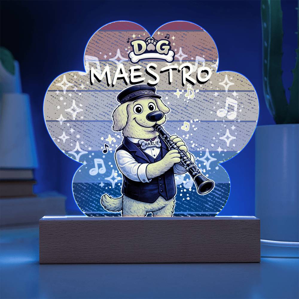 Dog Maestro – Golden Retriever Clarinetist