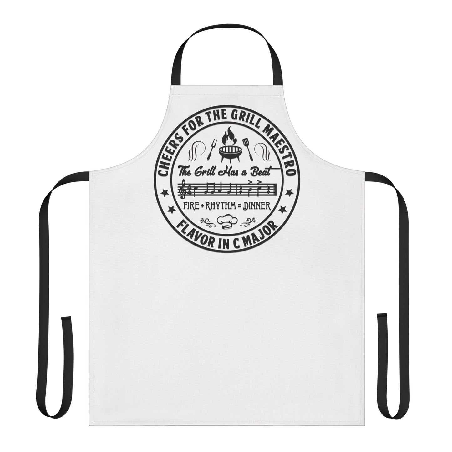 Grill Maestro Apron – “The Grill Has a Beat” BBQ Chef Apron