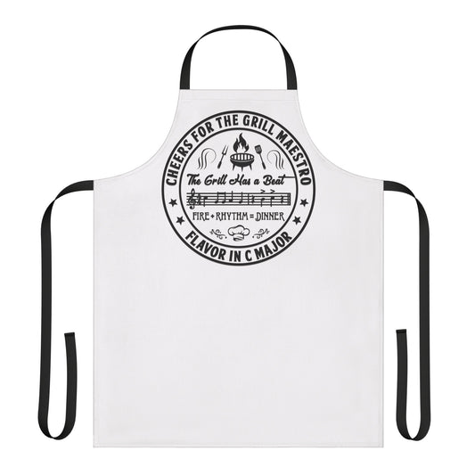 Grill Maestro Apron – “The Grill Has a Beat” BBQ Chef Apron