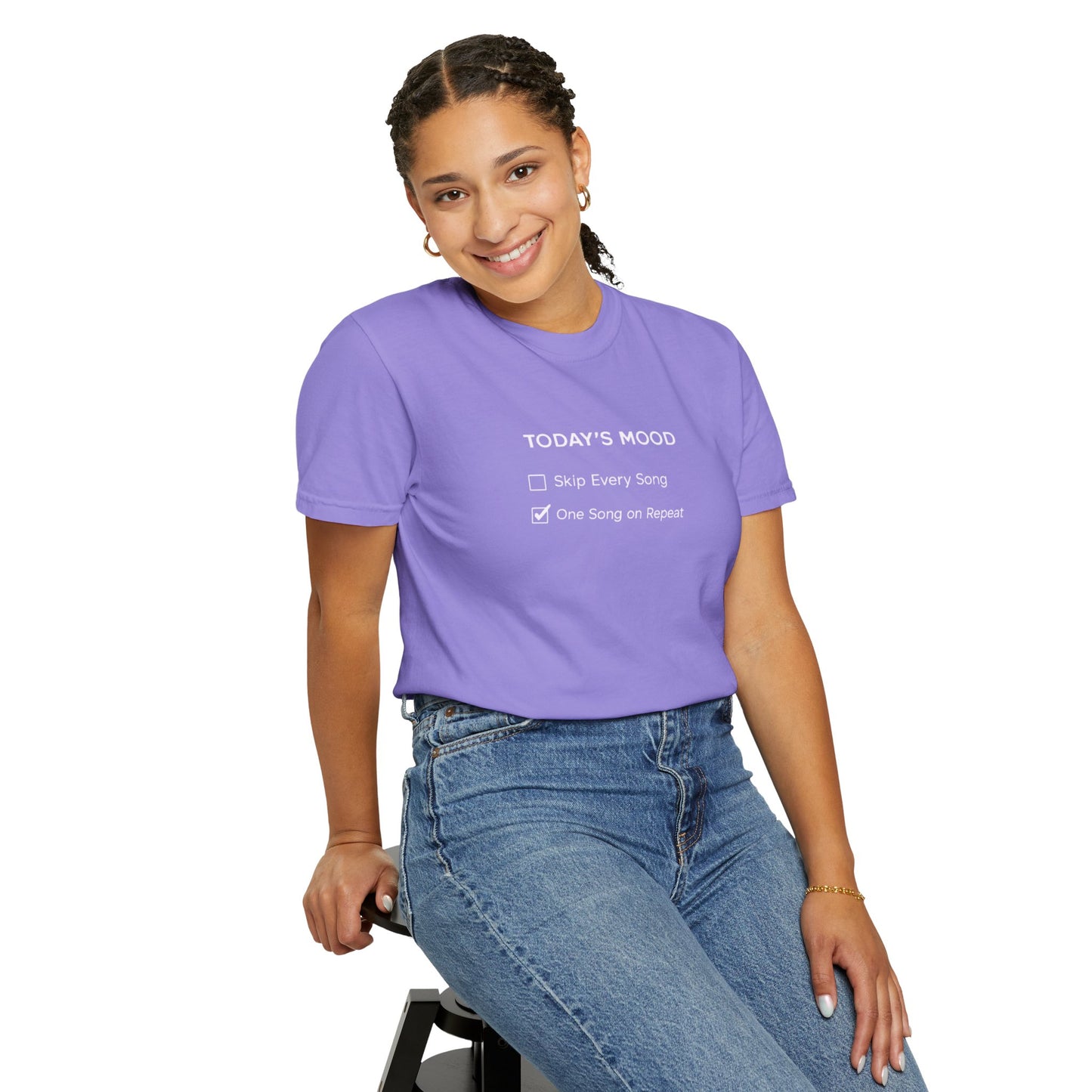 Today’s Mood One Song on Repeat Two-Sided T-Shirt