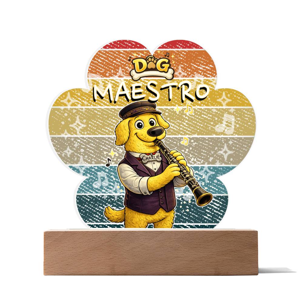 Dog Maestro – Golden Retriever Clarinetist