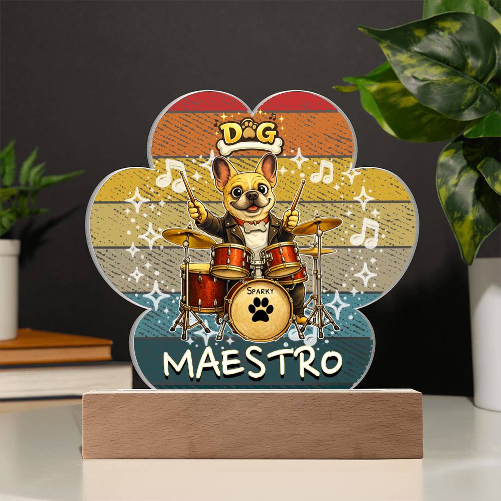 Dog Maestro – French Bulldog Drummer