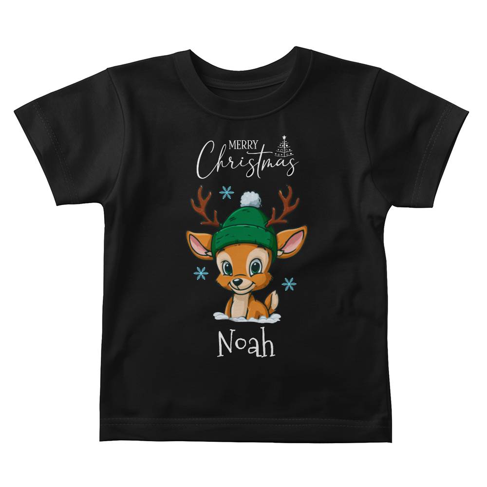 Little Reindeer Buddy Personalized Baby Jersey Tee