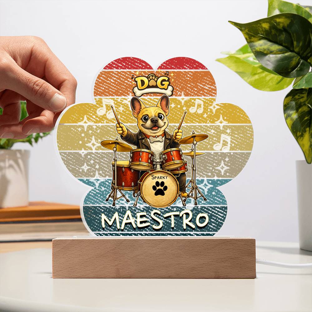 Dog Maestro – French Bulldog Drummer