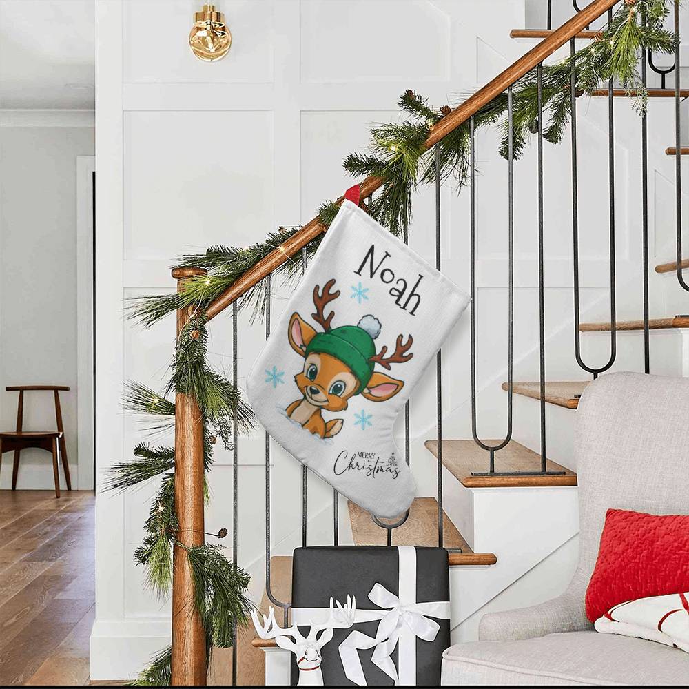 Little Reindeer Buddy™ Personalized Giant Holiday Stocking