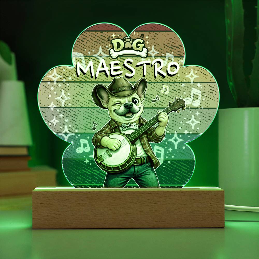 Dog Maestro – French Bulldog Banjoist