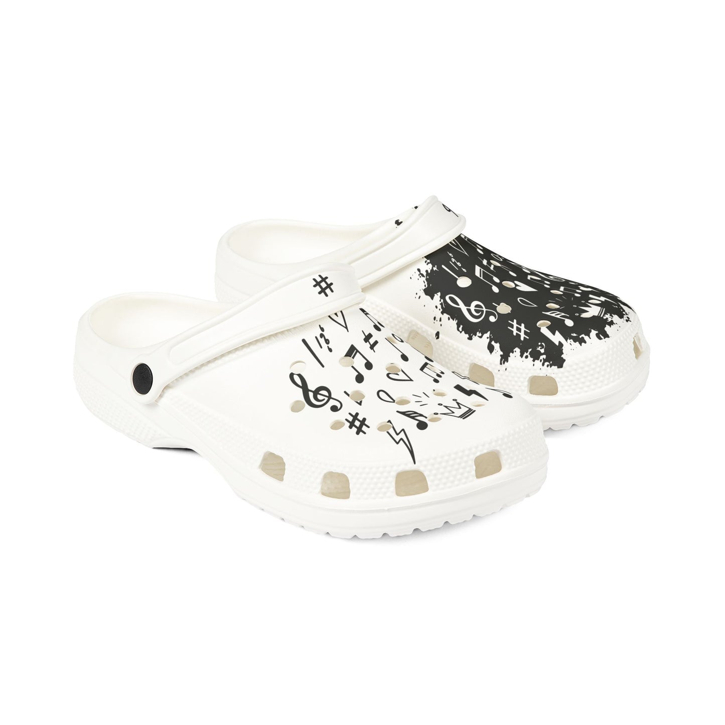 Music Notes All-Over Print EVA Clogs