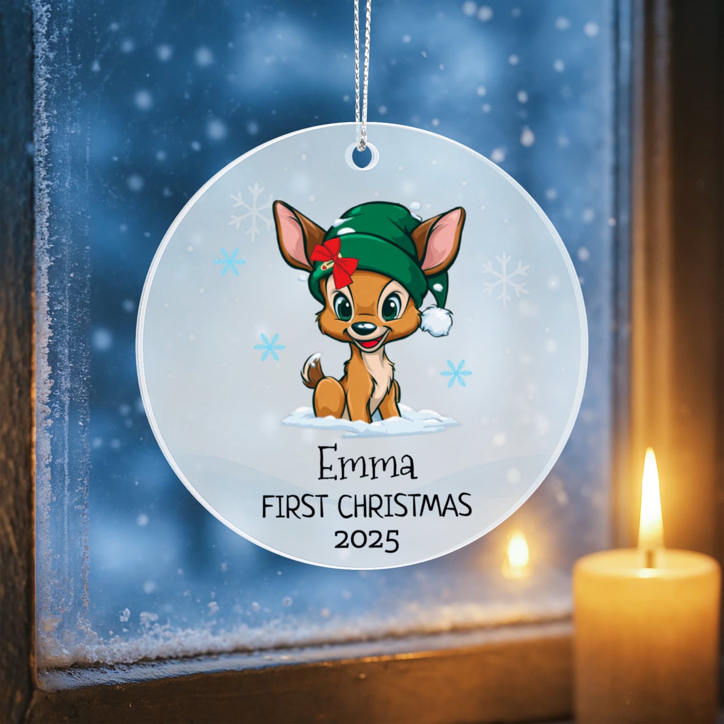 Little Reindeer Buddy™ Personalized First-Christmas Ornamen